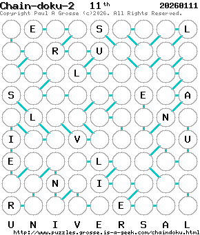 Puzzle shown is for 20260111.