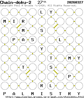 Puzzle shown is for 20260327.