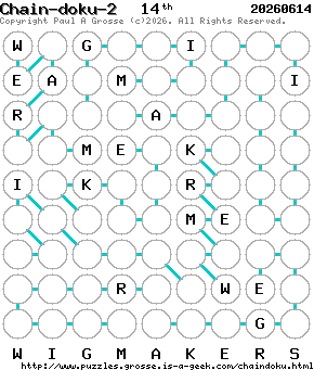 Puzzle shown is for 20260614.