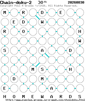 Puzzle shown is for 20260830.