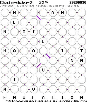 Puzzle shown is for 20260930.