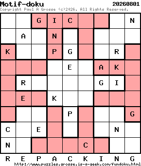 Puzzle shown is for 20260801.