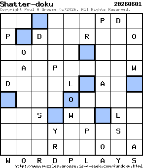 Puzzle shown is for 20260601.