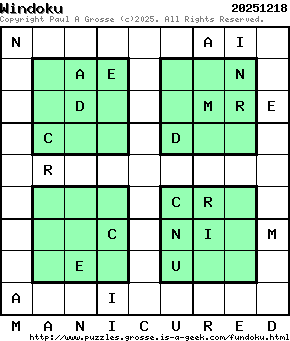 Puzzle shown is for 20251218.