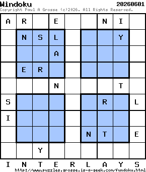 Puzzle shown is for 20260601.
