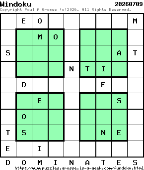 Puzzle shown is for 20260709.