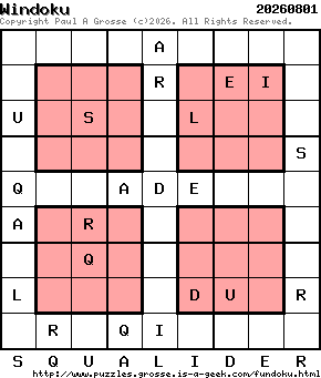Puzzle shown is for 20260801.