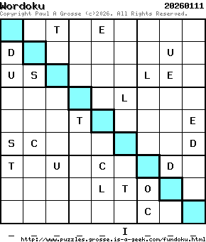 Puzzle shown is for 20260111.