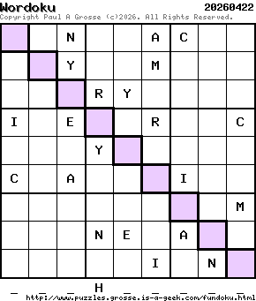 Puzzle shown is for 20260422.
