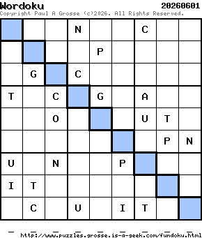 Puzzle shown is for 20260601.