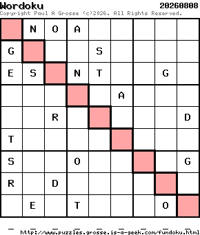 Puzzle shown is for 20260808.